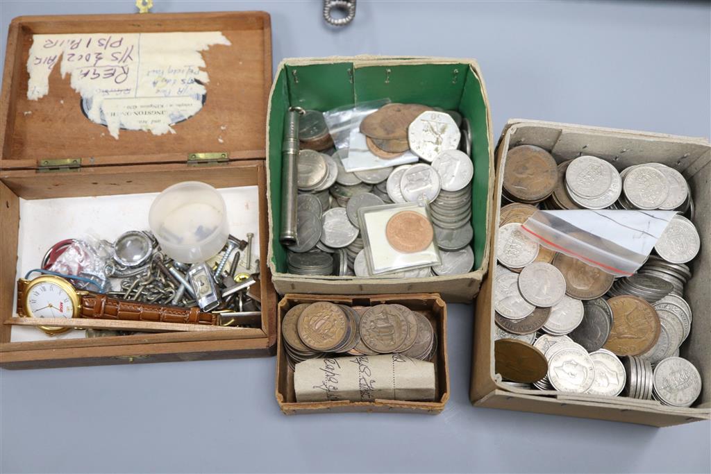 A quantity of Uk and Irish coinage